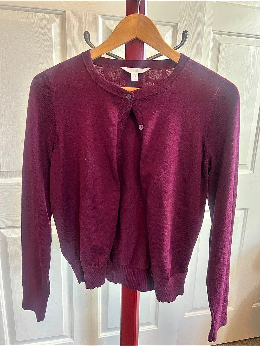 Time and Tru Women's Purple Cardigan Size Small Like New